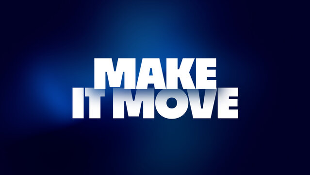 Abstract Animated Text with Colorful Background