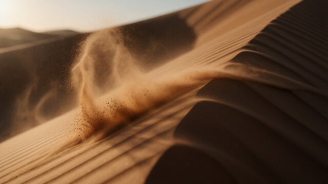 Dutch-Angle Wind-Swept Dune Ridge 