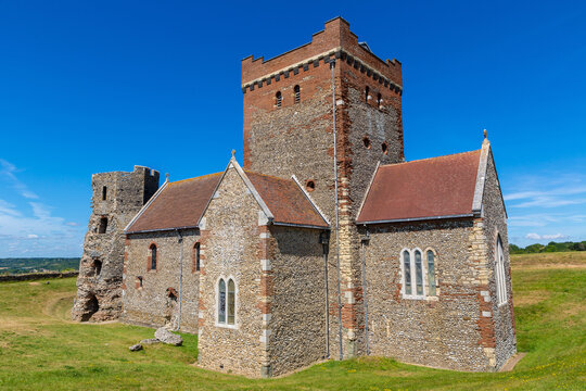 Saint Mary in Castro Church at Dover Castle in Dover, Kent, England, UK