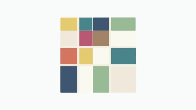 Bojagi Patch Panel Color Wave textile loop