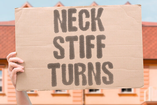 "Neck stiff turns" Cervical rigidity limits head movement. CERVICAL. RIGIDITY. LIMITS. HEAD. MOVEMENT.