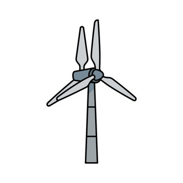 Wind turbine icon renewable energy symbol green power electricity generator vector illustration. SVG Editable. Vector Illustrations.