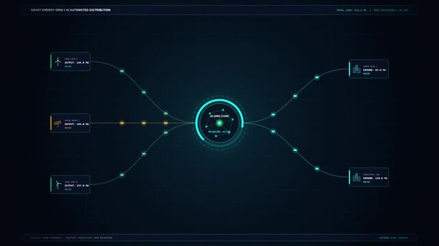 Robotic Logistics Automation Blueprint Showing Digital Workflow Optimization Motion Illustration