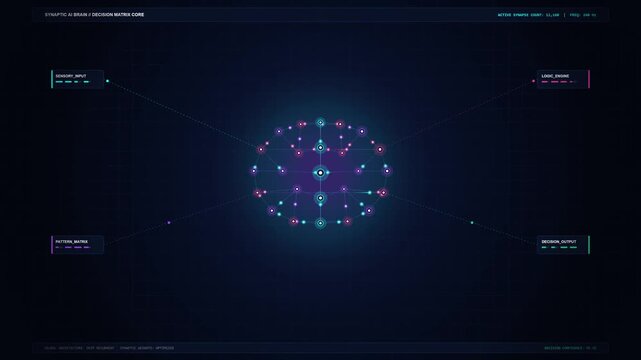 AI Multi Agent System Orchestrating Complex Digital Workflow Automation Motion Illustration