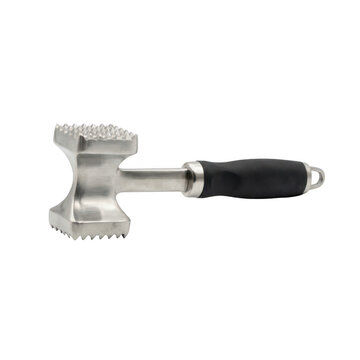 Stainless Steel Meat Tenderizer Mallet with Ergonomic Handle