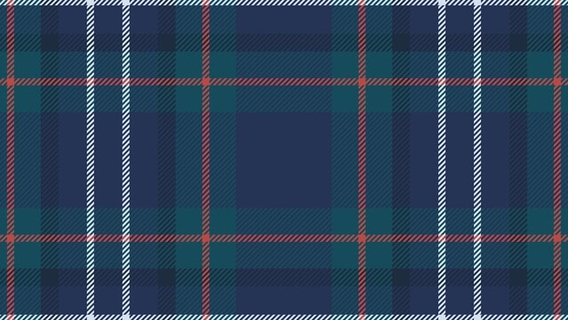 Navy blue and green tartan plaid seamless pattern background with red and white stripes for modern design