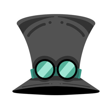 Steampunk Top Hat with Goggles