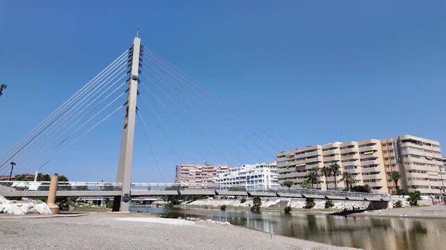 Fuengirola Spain Waterfront With Puente de la Armada Bridge
