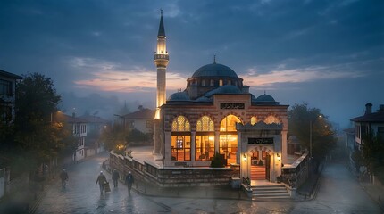 Naklejka premium Hagia Sophia at night