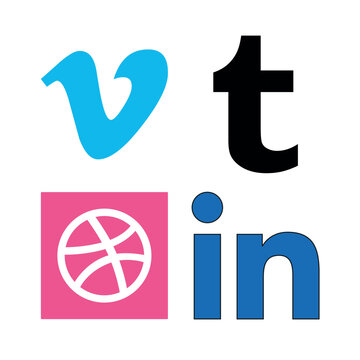 Social Media Icons & Brand Logos - LinkedIn, Twitter, Deezer, Instagram, YouTube, TikTok, Amazon, Spotify, Reddit featuring facebook, instagram, tiktok, twitter, whatsapp, telegram icons, modern...