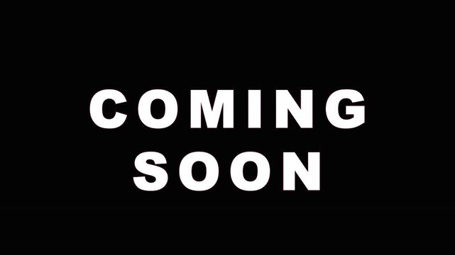 Animated text announcement in cinematic motion during a digital reveal for marketing campaigns