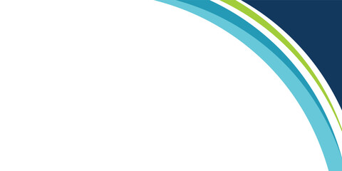 Obraz premium Professional corporate header design with flowing geometric swooshes, perfect for business presentations and brochures.