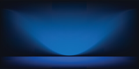 Obraz premium smooth gradient dark blue light studio room with copy space for you design background