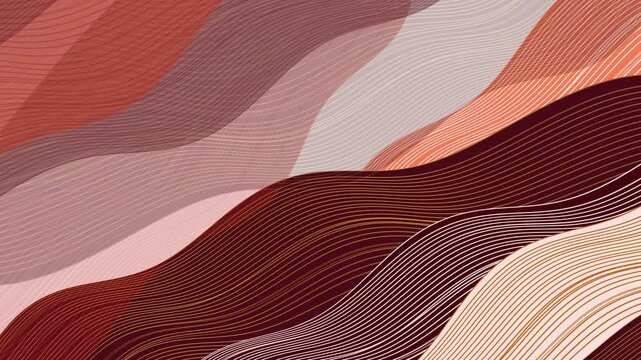 Abstract Wavy Layered Texture Patterns 4K