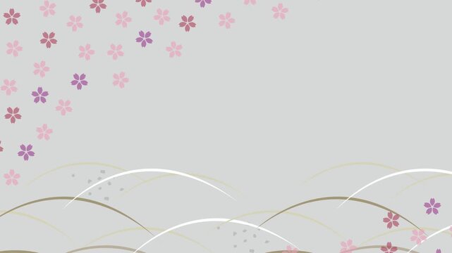 Japanese style cherry blossom pattern 4K