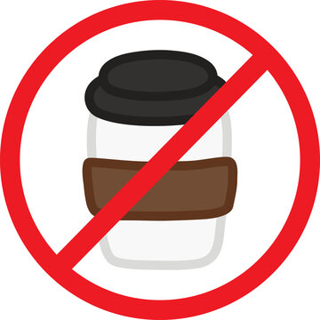 no outside drinks sign