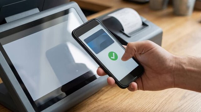 Instant Payment with NFC Smartphone and Card for Contactless Checkout