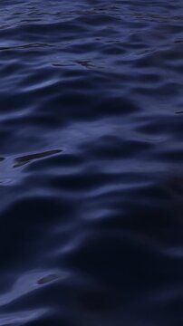 Deep Blue Rippling Water Surface Generative AI