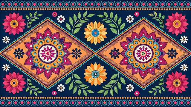 Gujarati Textile Pattern
