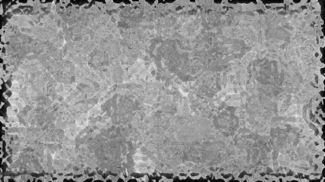 Textured grey stone blocks in sequential cinematic motion against black background with subtle digital effect