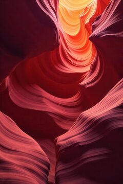 Smooth, polished red rock, swirling patterns visible, rock surface, marble, formation