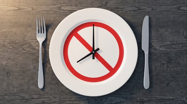 No food plate symbol supports healthy diet longevity awareness. Dietitian nourishment planner. sustainable weight balance, chronic prevention immunity, vitality circulation