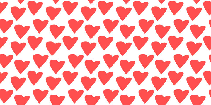 pink love heart pattern cute romantic. cute love seamless pattern. doodle hearts seamless pattern love. Heart and love seamless pattern background.
