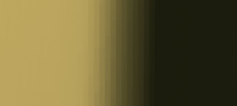 Muted golden yellow to deep dark olive green and black paper gradient abstract background with central vertical rhythmic strip pattern.