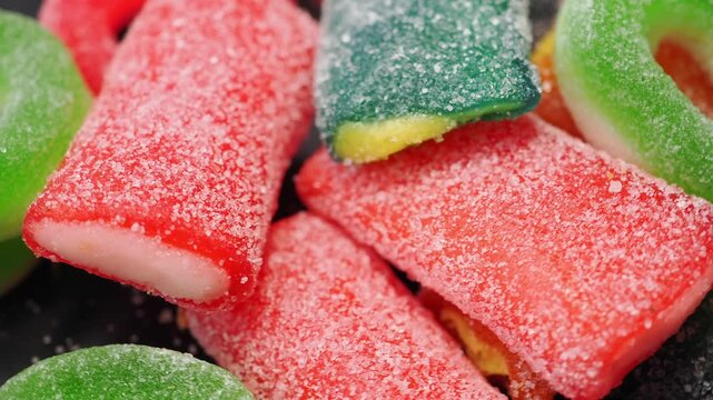 Candy being prepared in a kitchen at home