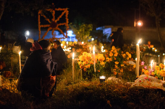 Noche de Animas en la isla de Janitzio