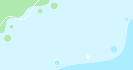 Naklejka premium Negative Space Abstract background with waves circles and Line for Flat design