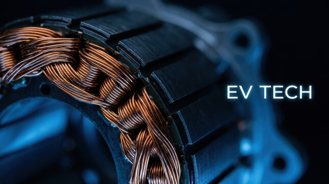 Sustainable energy drivetrain research featuring copper winding and electric motor engineering