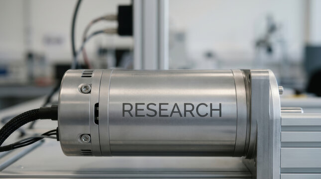 Sustainable energy drivetrain research using precision electric motor in modern engineering laboratory for clean technology development