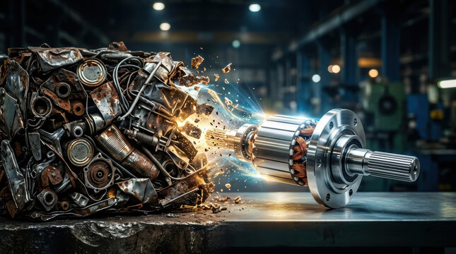Sustainable energy drivetrain research transforms scrap metal into power technology