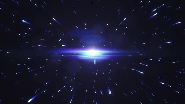 Motivational quote text overlay on abstract blue particle motion background loop with video motivational motion graphics