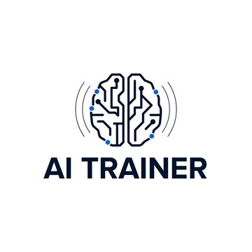 Innovative logo for an AI training specialist, combining knowledge, learning, neural networks, and advanced technology (4)