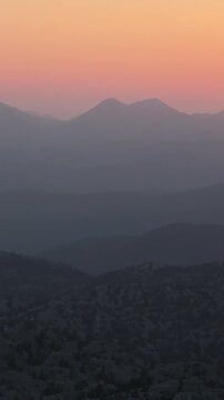 Sunset Above the Clouds: Gidengelmez Mountain Range