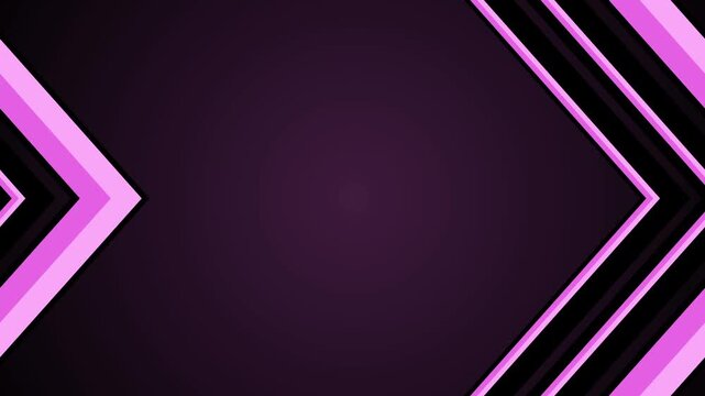 Dark background with layered chevron arrows pointing right minimalist geometric abstract design animation