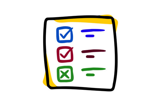 Checklist with different options checked and unchecked