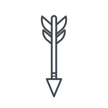 Minimalist arrow icon for navigation and direction design elements