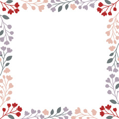 Obraz premium abstract floral frame