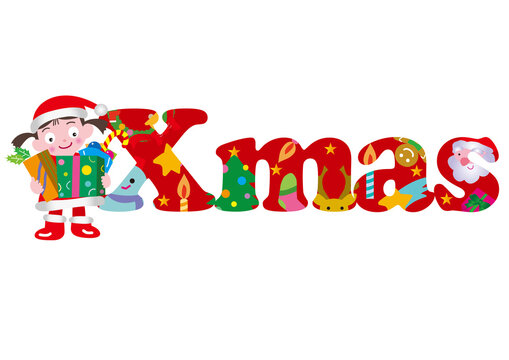 クリスマスのタイポグラフィ
