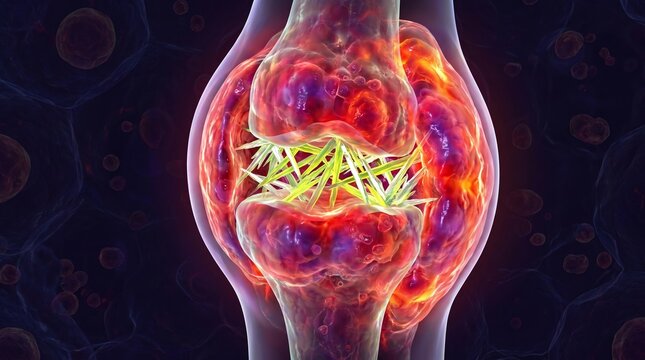 Microscopic 3D Visualization of Monosodium Urate Crystals Inducing Massive Synovial Inflammation in Gout