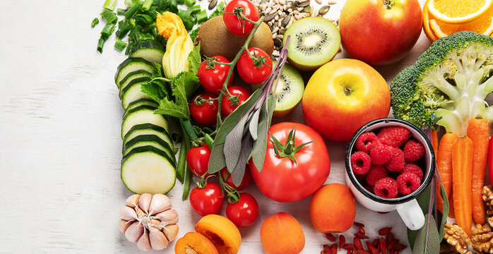 Products containing vitamin C.