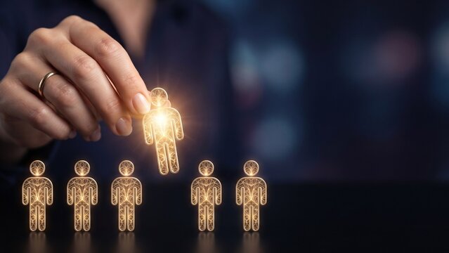 AI-Powered Human Resources Management and Workforce Analytics Concept