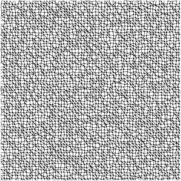 Abstract monochrome background featuring a complex geometric pattern of thin intersecting lines creating a chaotic and dense visual texture