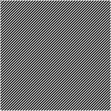 A simple black and white diagonal line pattern design featuring repetitive parallel stripes for modern graphic background textures