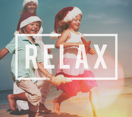 Naklejka premium Relax Recreation Chill Rest Serenity Concept