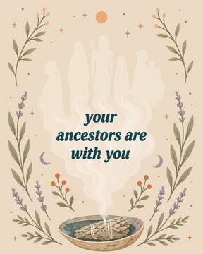 Your Ancestors Are With You Indigenous Healing Illustration