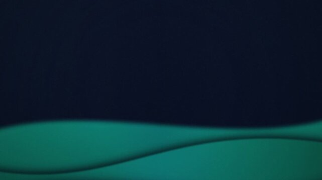 Green wave layers drifting seamless loop motion background